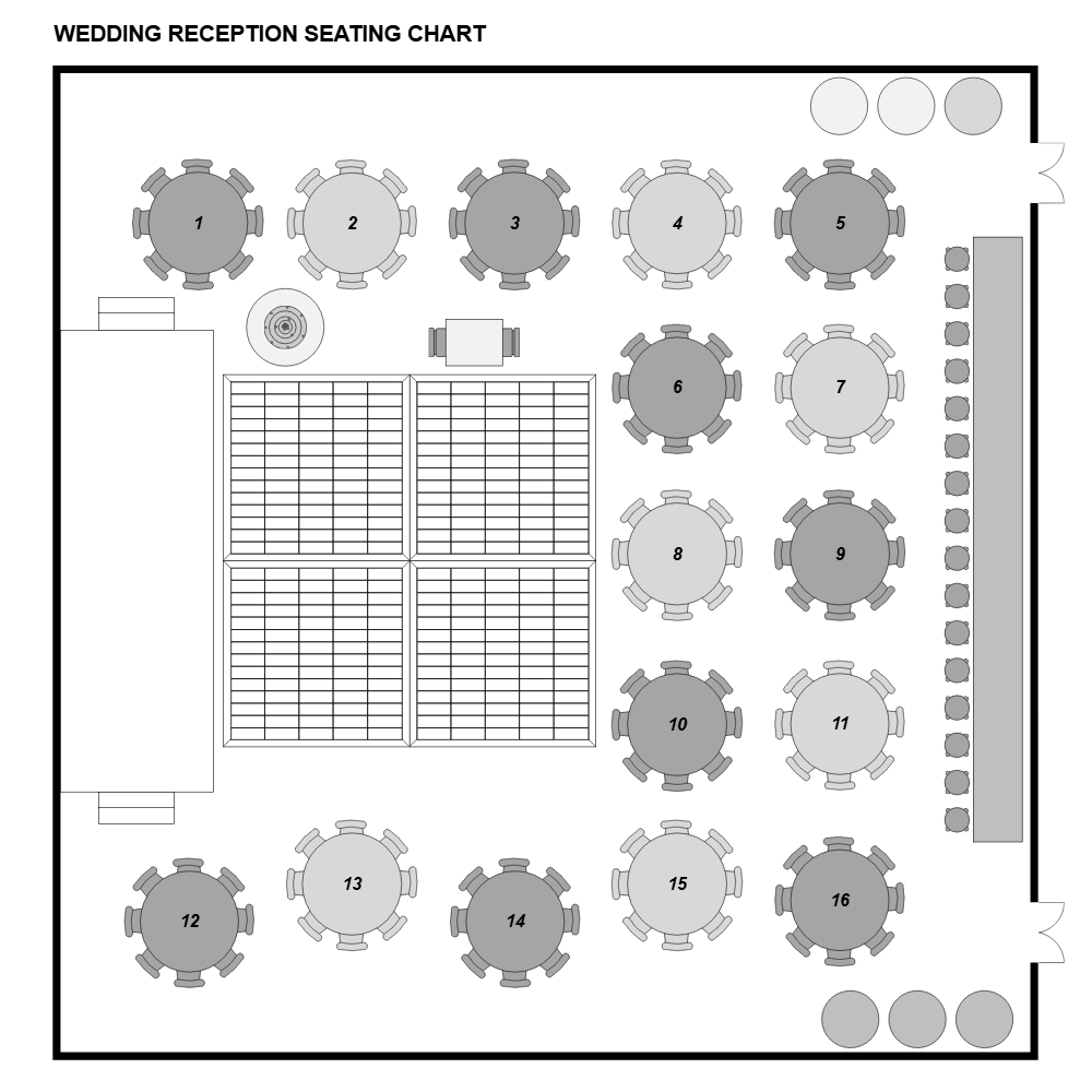 Example Image: Wedding Reception Plan
