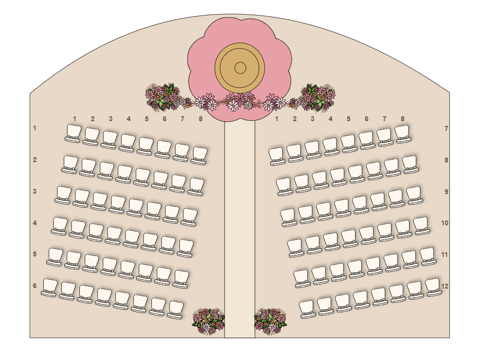 Example Image: Wedding Seating Plan