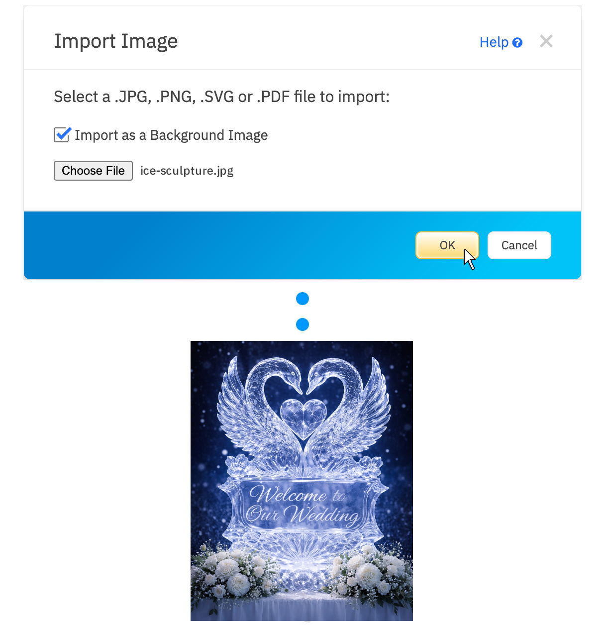 Import images into SmartDraw