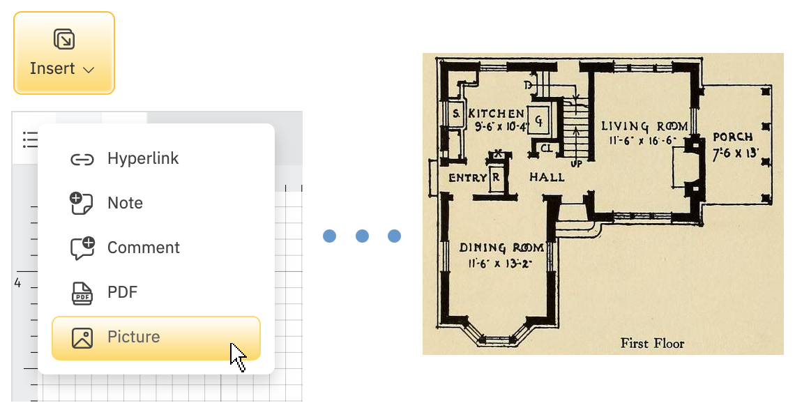 Insert picture as background