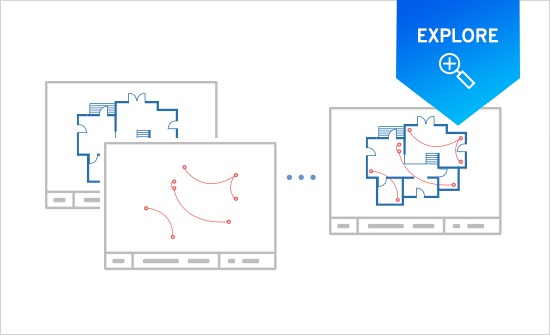 Manage complex diagrams with layers