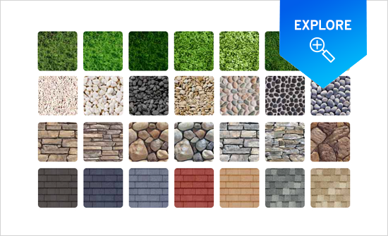 Realistic textures - explore floorplans