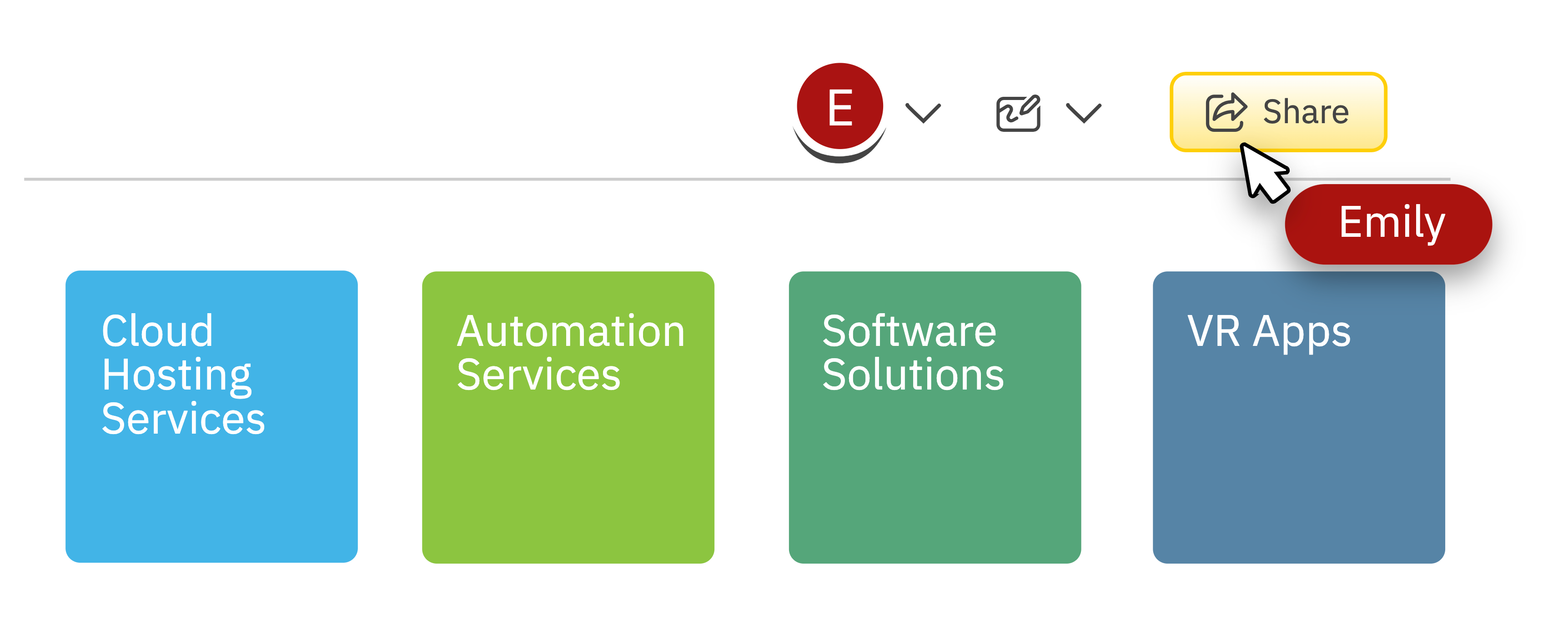 SmartDraw share button