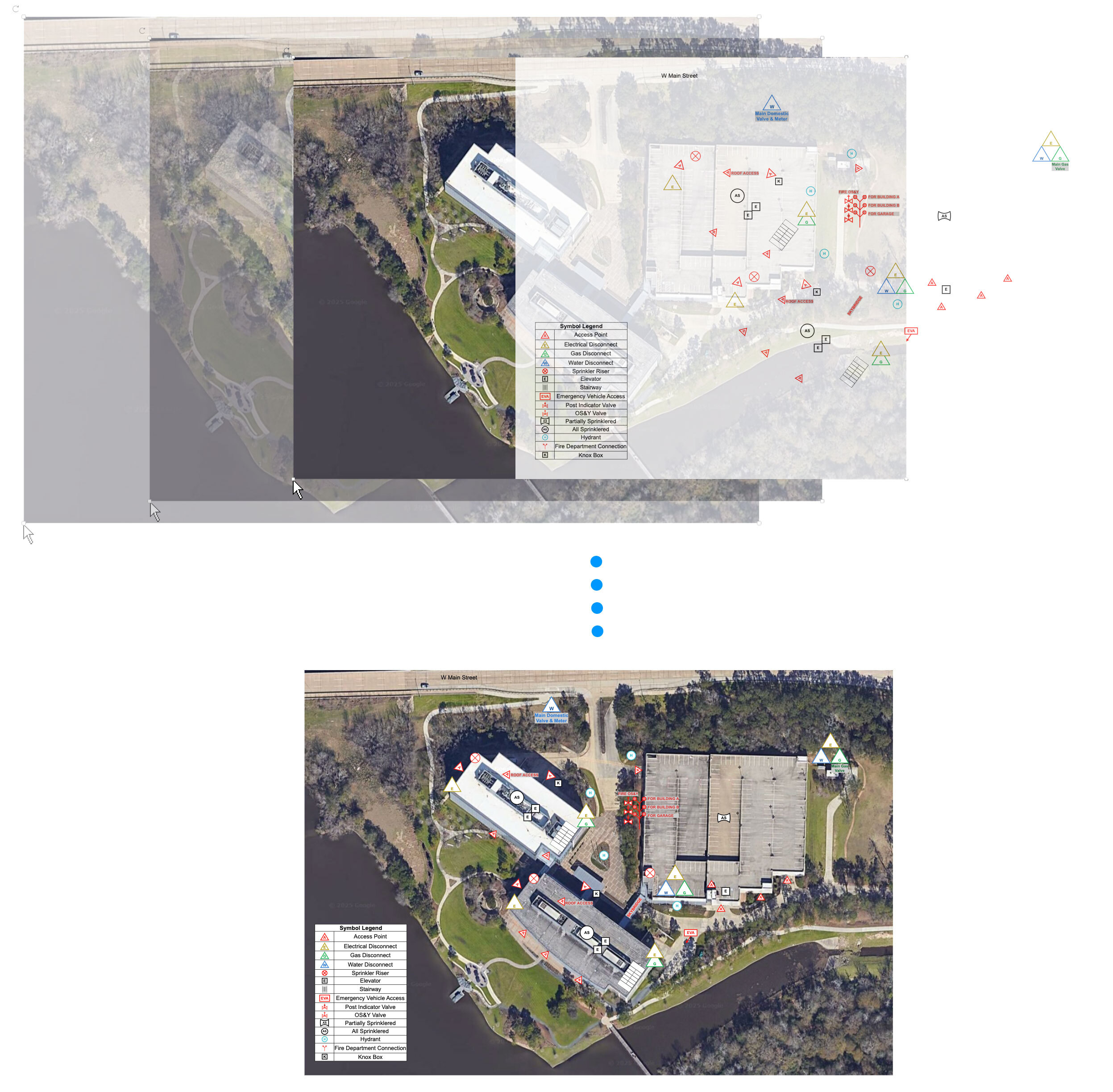 Making a pre-plan from satellite image