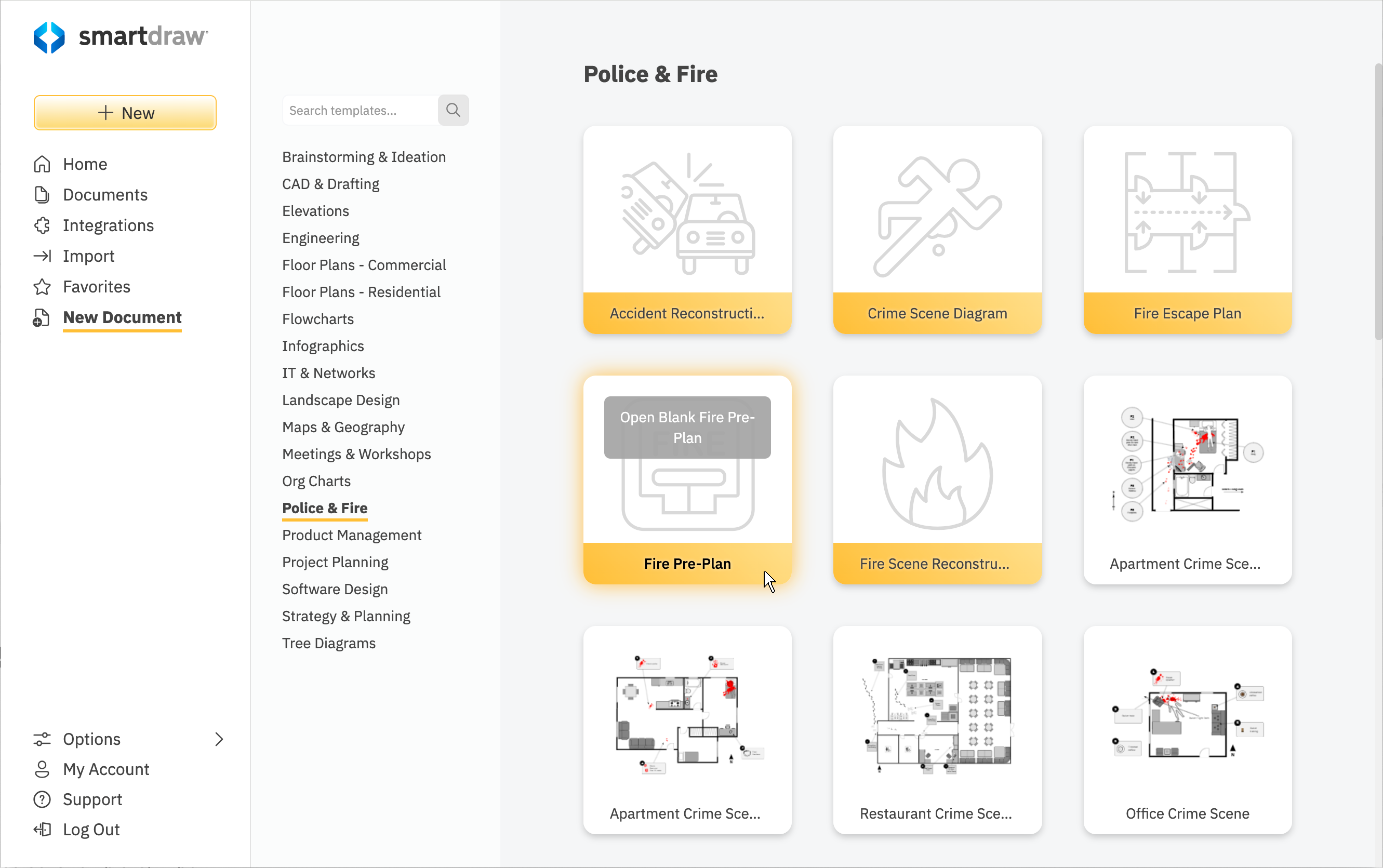 Collaborate on fire pre-plans