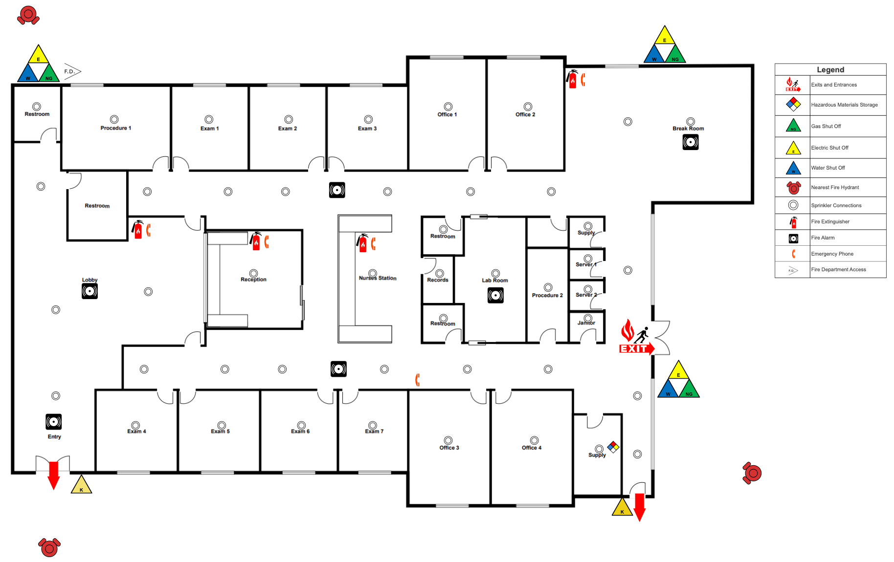Fire pre-plan example
