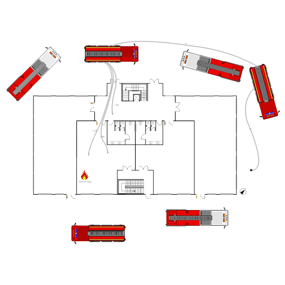 Example Image: Office Building Fire Scene