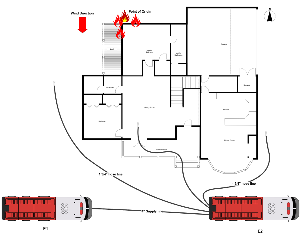 Example Image: Residential Fire Scene