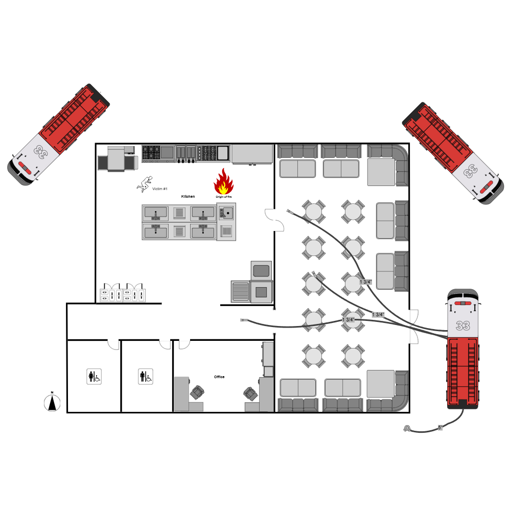 Example Image: Restaurant Fire Scene