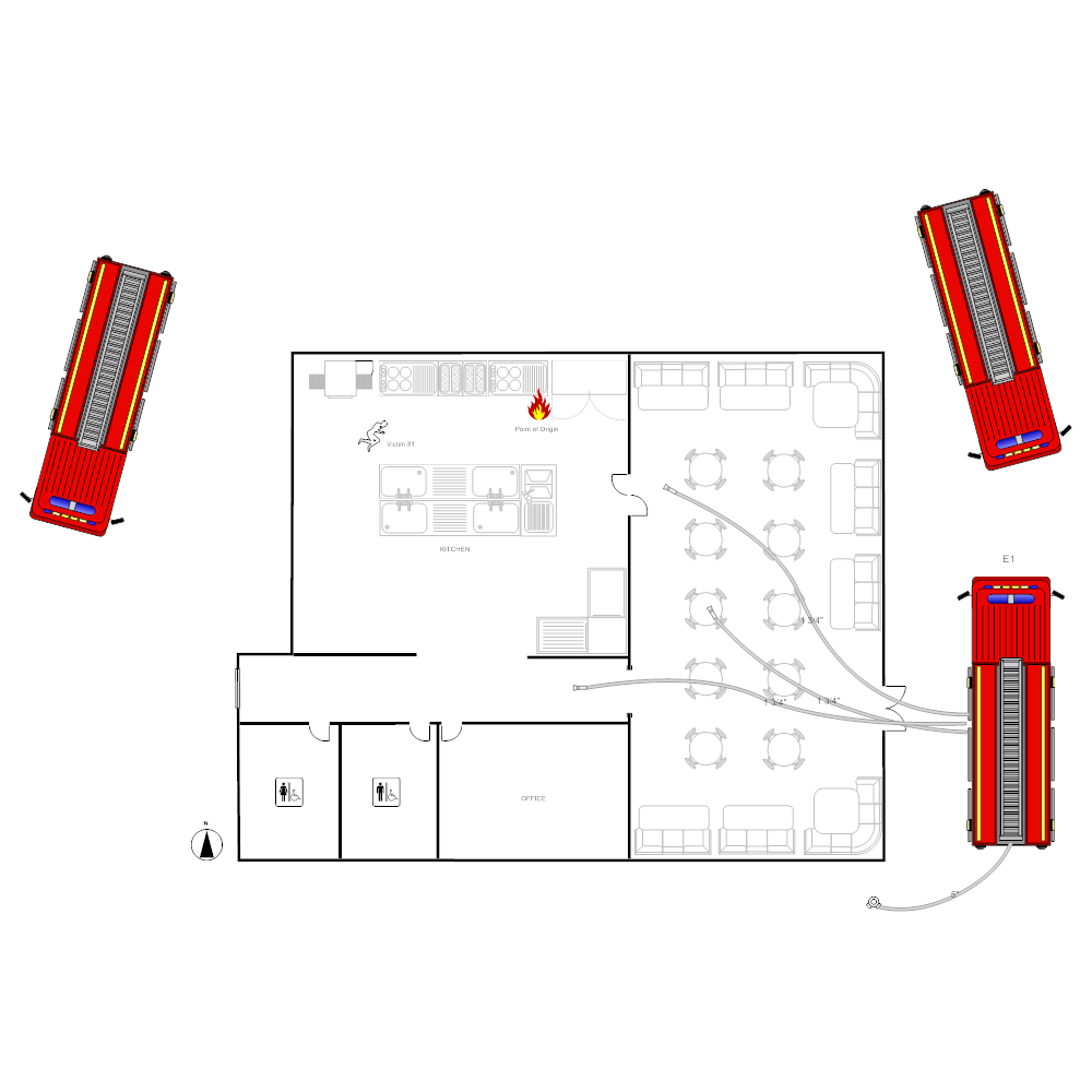 Example Image: Restaurant Fire Scene