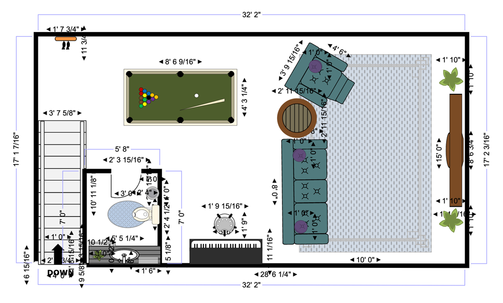 Basement plan example