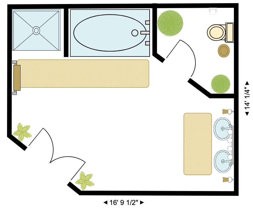 Bathroom design example