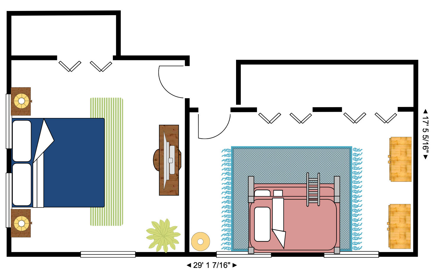 Bedroom design example