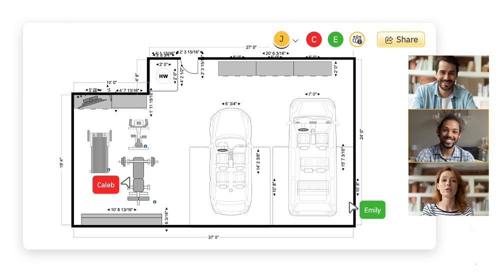 Collaborate on garage plans