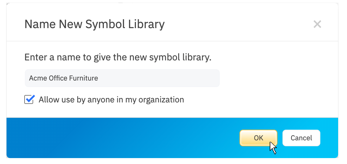 Create custom symbol library dialog menu