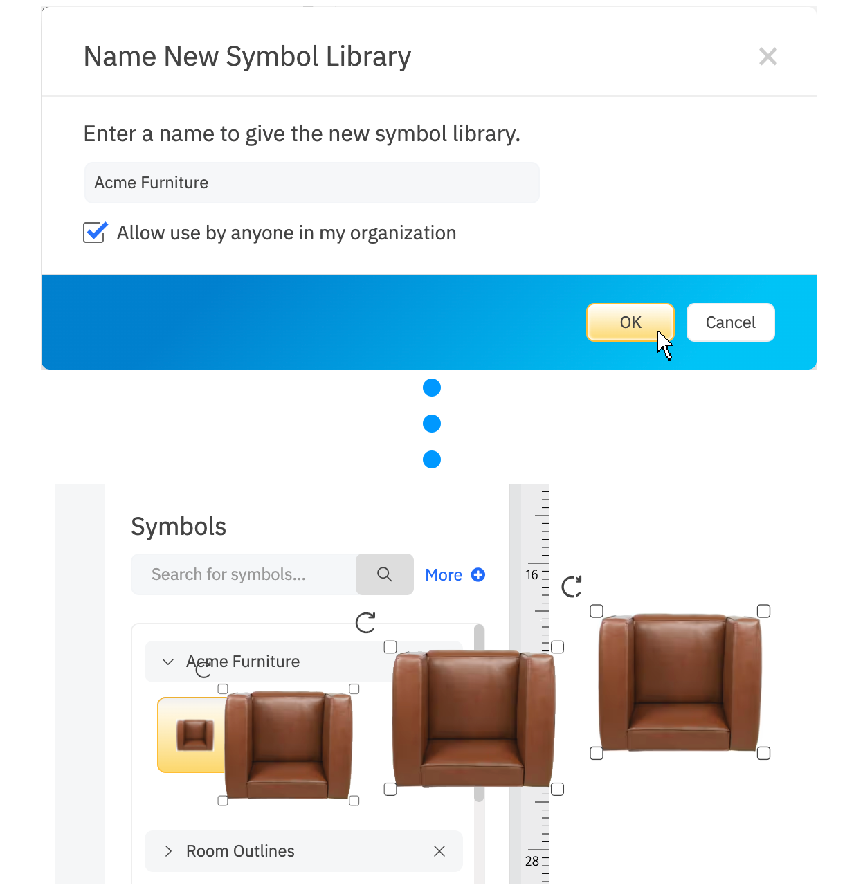 Custom symbol library