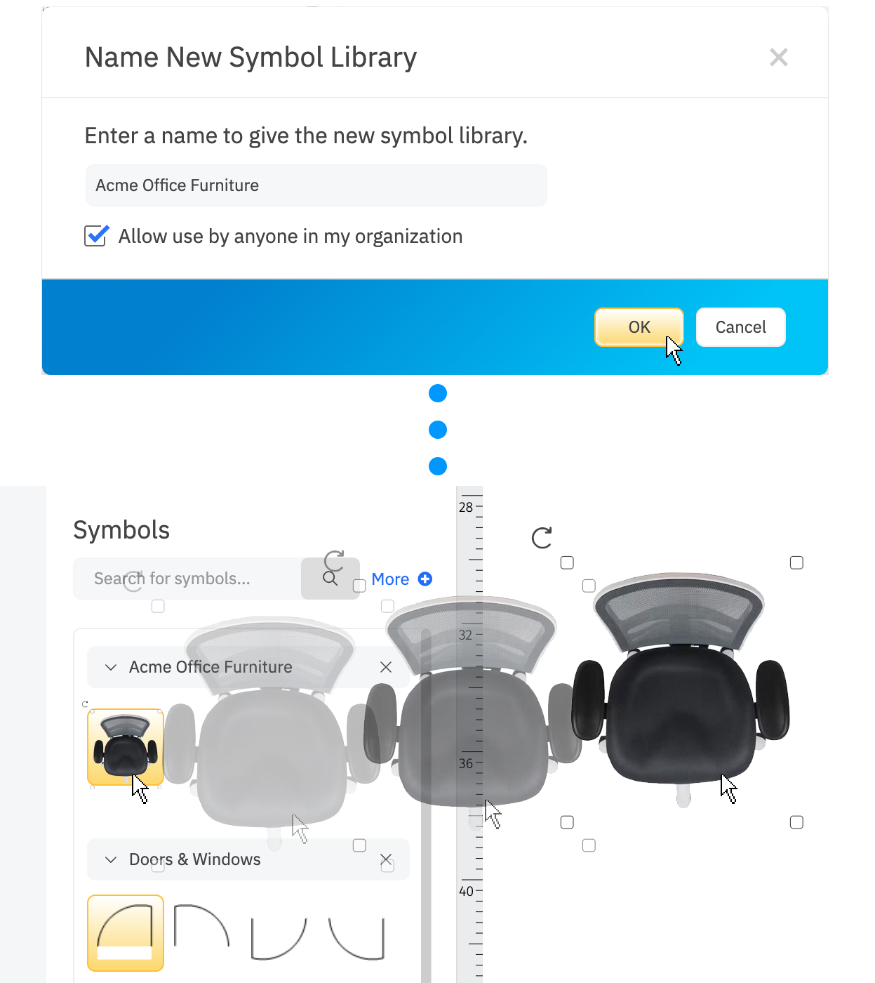 Custom symbol library