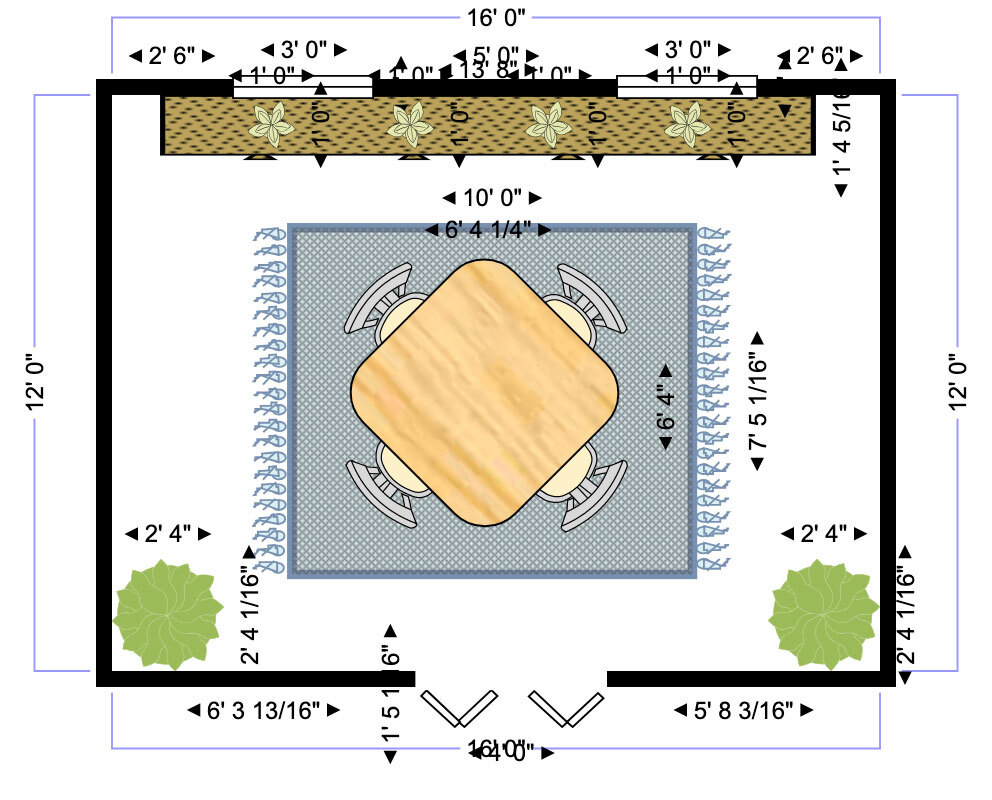 Dining room plan example