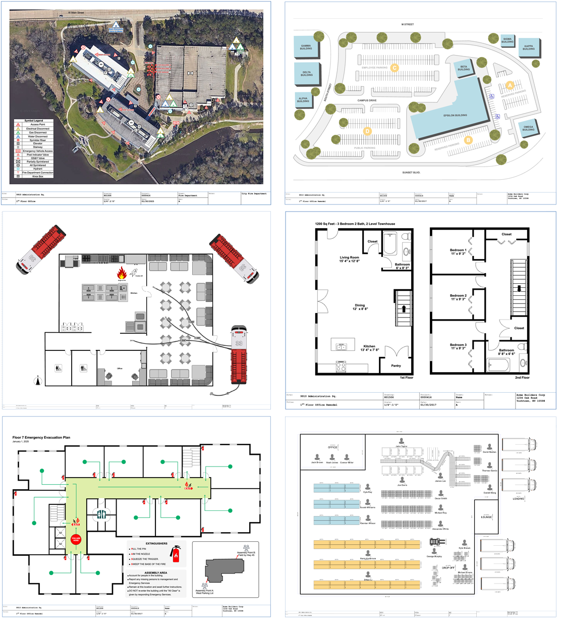 Floor plan types in SmartDraw
