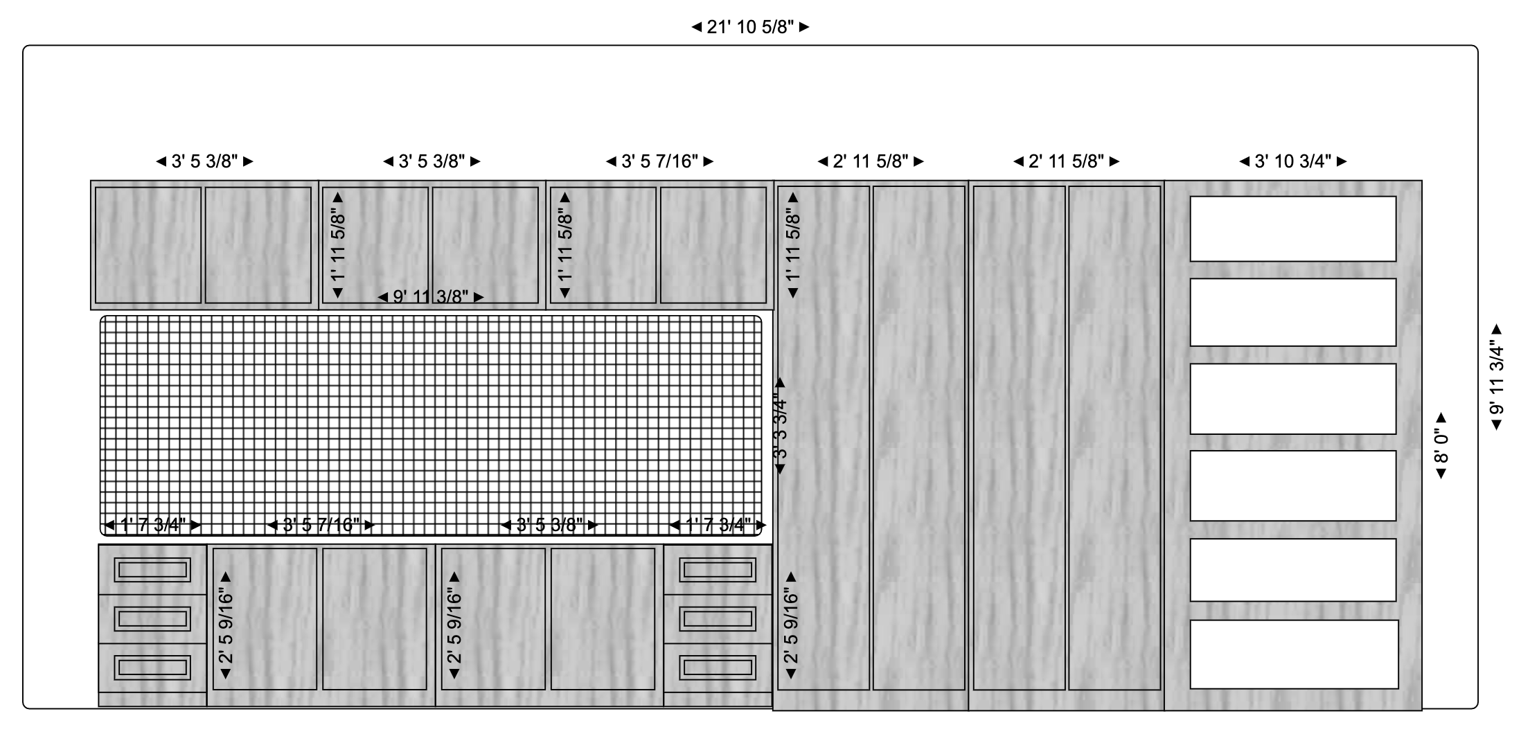 Garage elevation floor plan