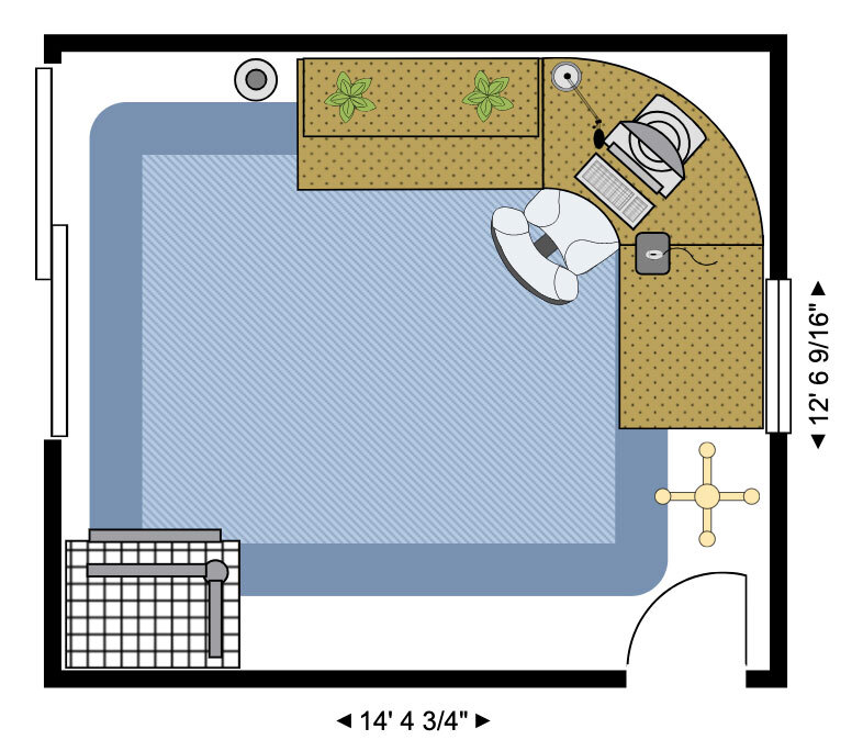Home office plan example