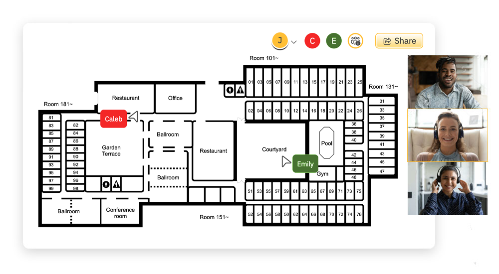 Collaborate on hotel plans