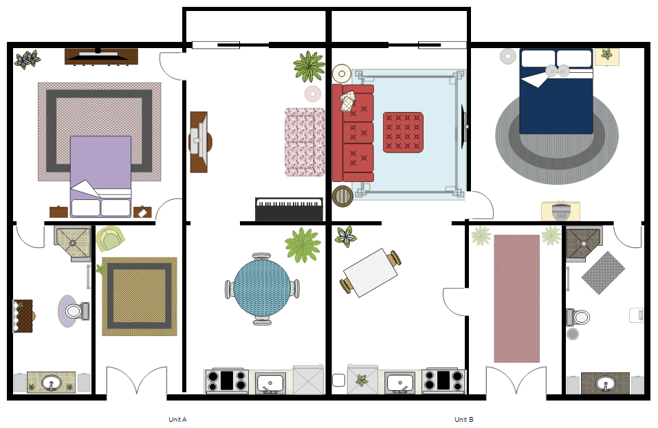 Interior design drawing