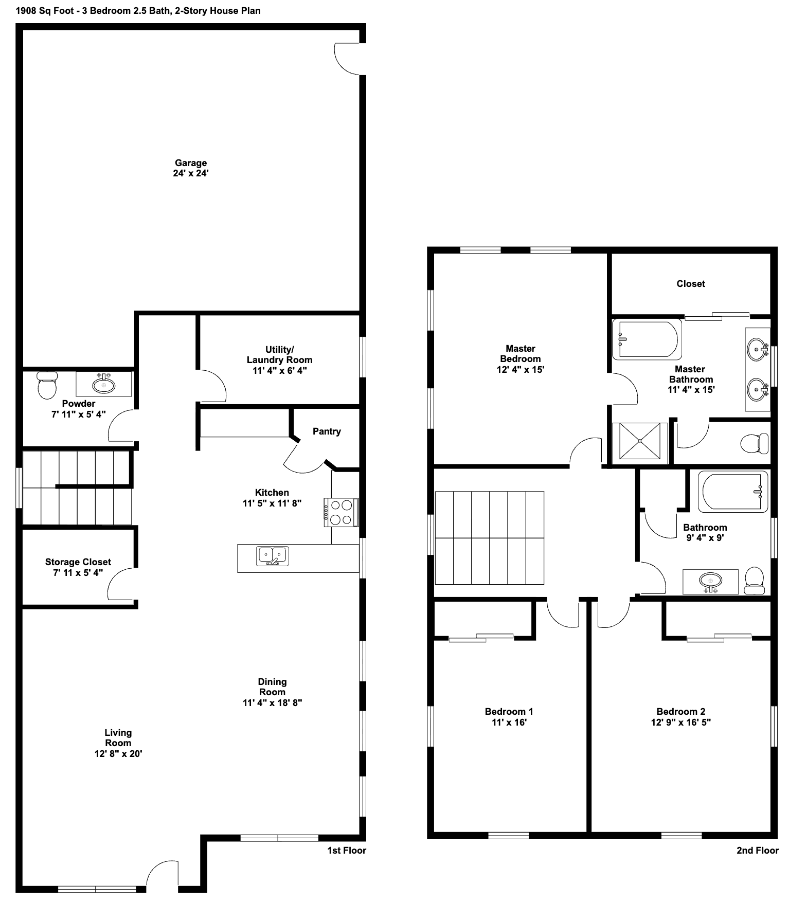 Real estate listing floor plan