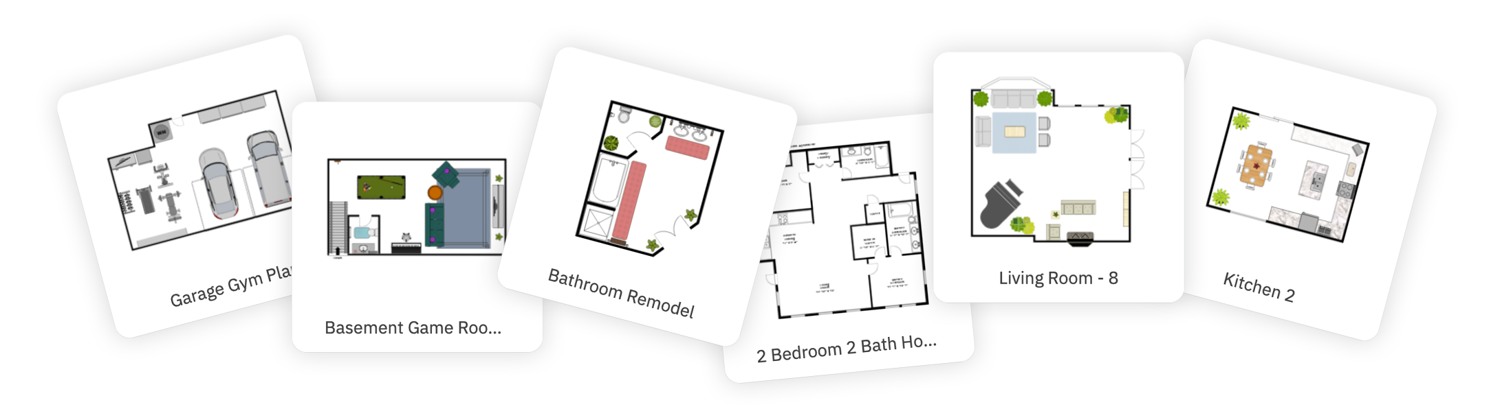 Arrangement of residential floor plan templates