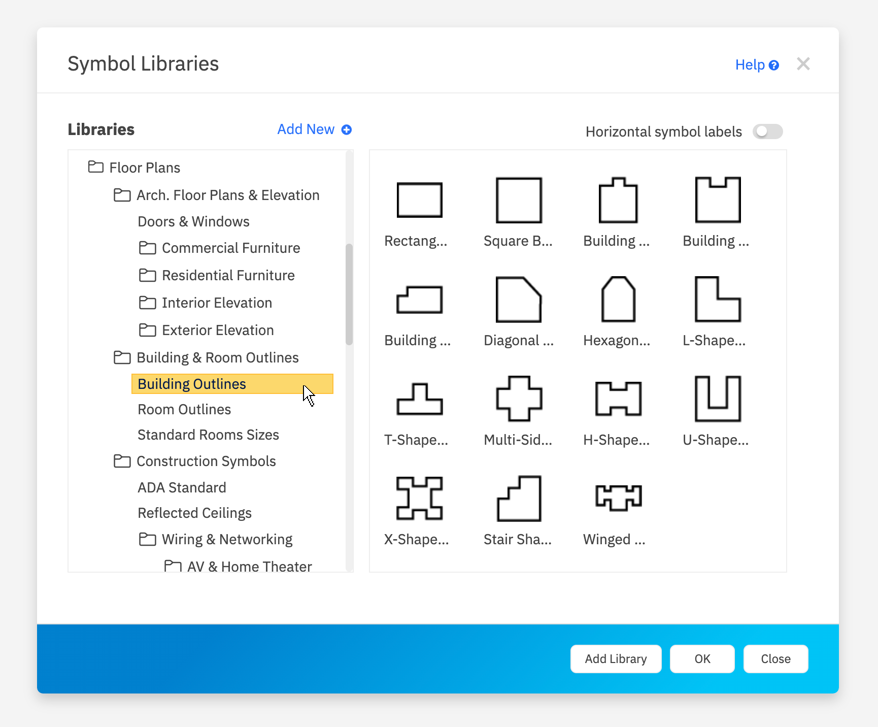 Symbol library browser
