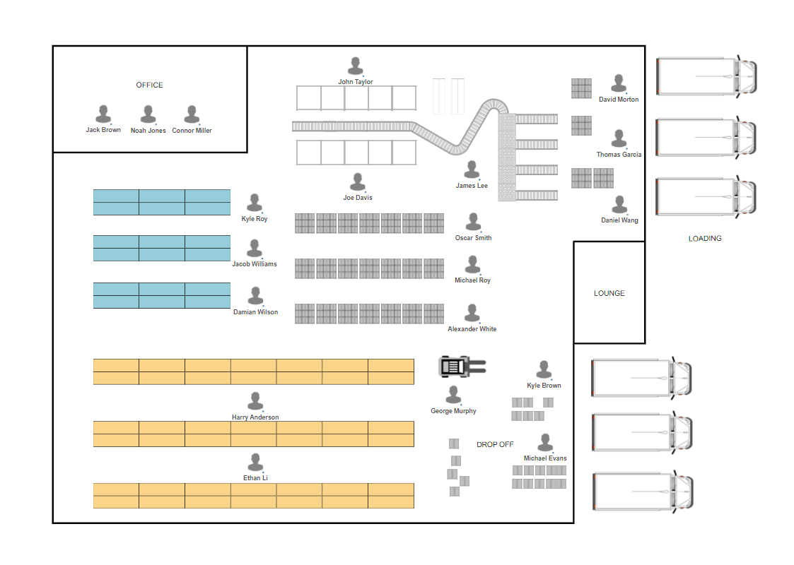 Commercial floor plan example