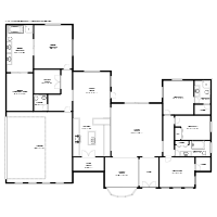 4 Bedroom 3 and a Half Bath House Floor Plan