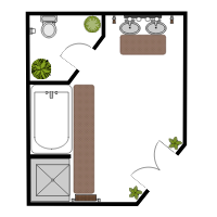 Master Bathroom Floor Plan