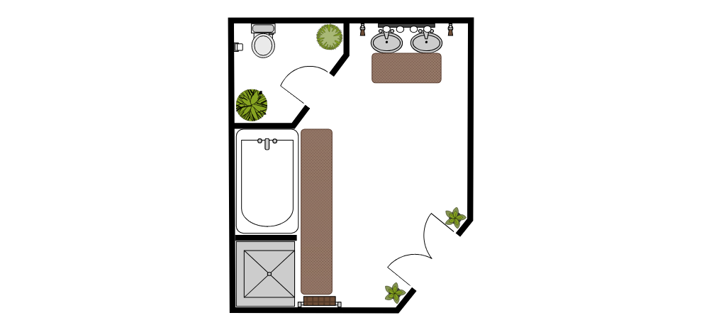 Example Image: Master Bathroom Floor Plan