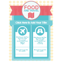 Food  and Travel Infographic Template