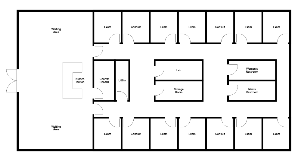 Example Image: Healthcare Facility Plan - Clinic