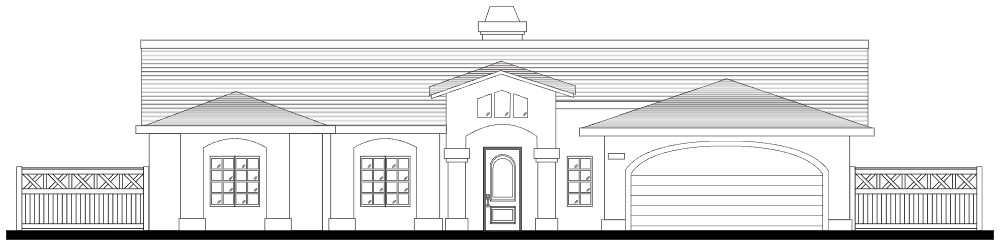 Example Image: House Exterior in B&W