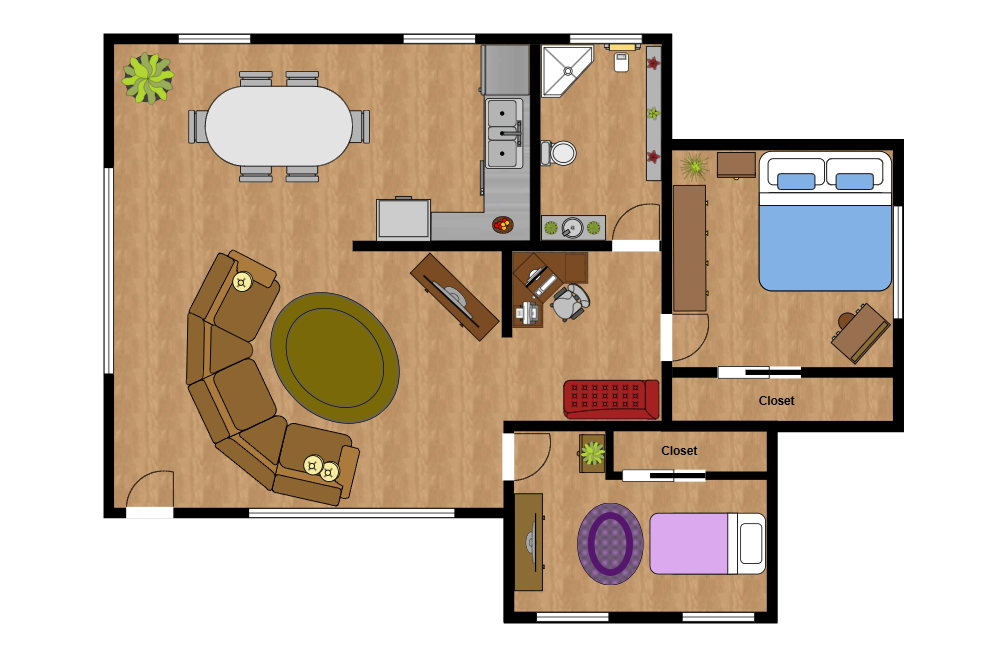 Example Image: Modern Open Floor Plan