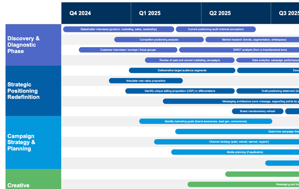 client consulting roadmap example