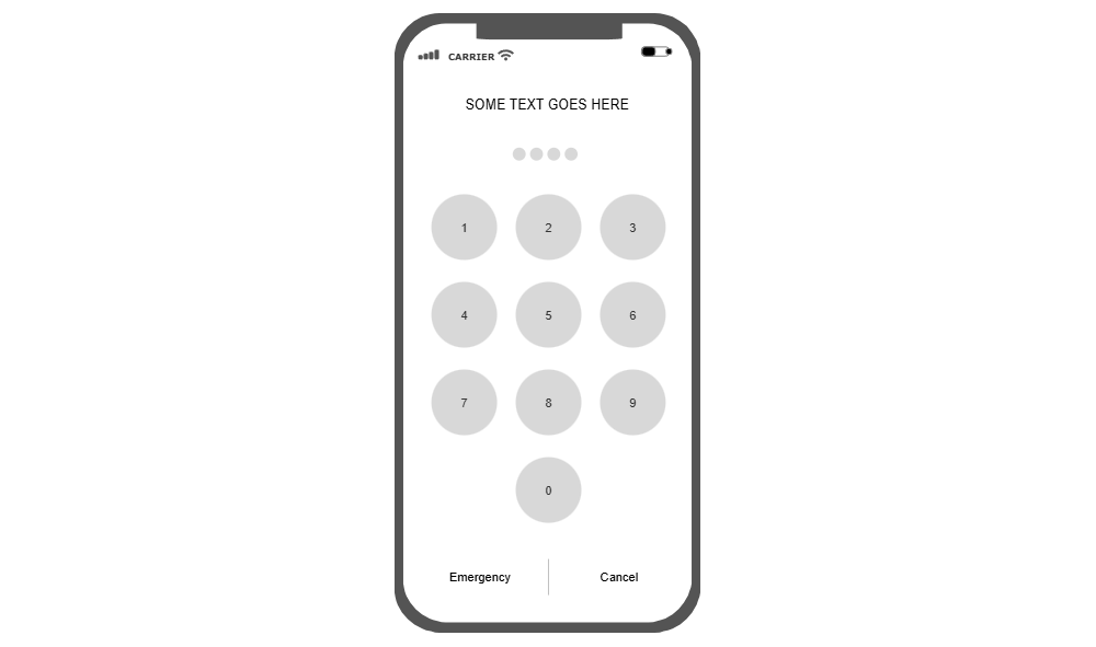Example Image: iOS - Keypad
