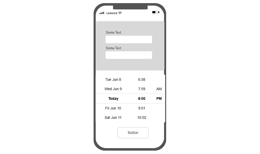 Example Image: iOS - New Entry