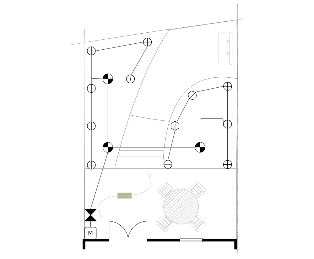 Example Image: Irrigation Plan - Backyard