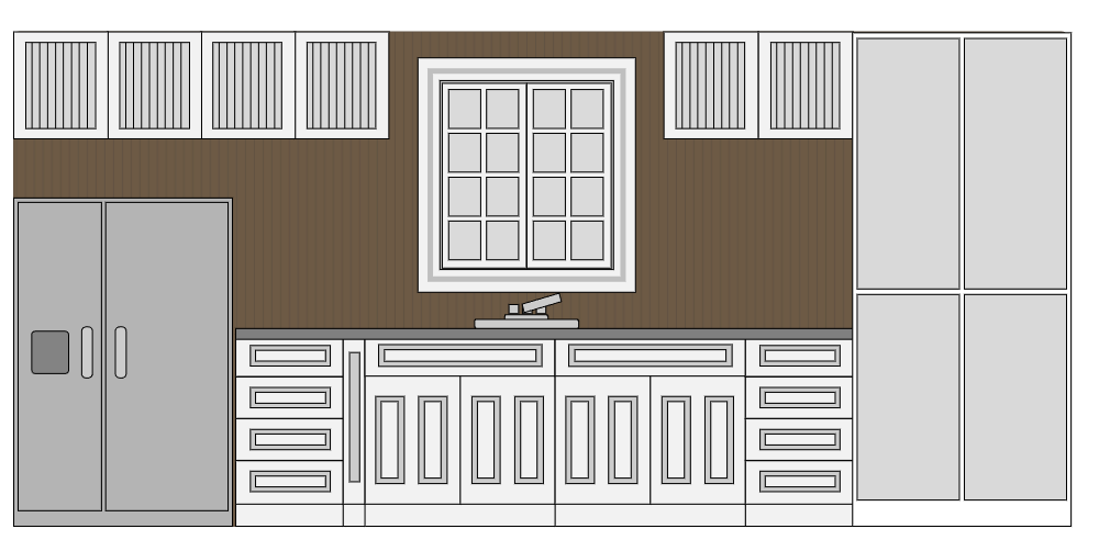 Example Image: Residential Kitchen Elevation