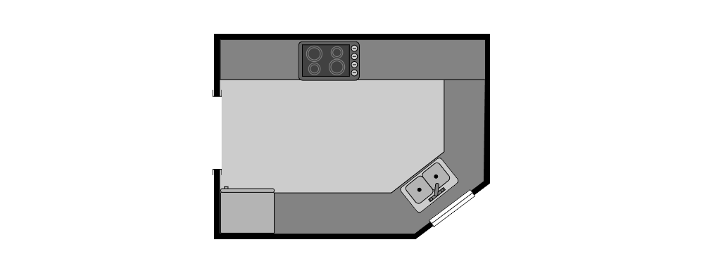Example Image: Country Kitchen Floor Plan