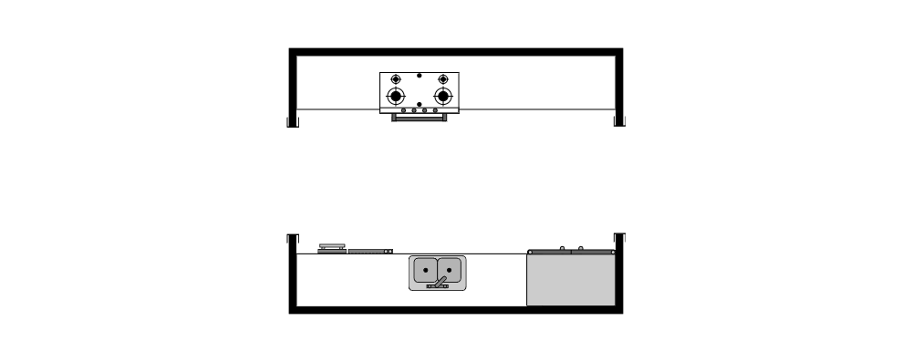 Example Image: Galley Kitchen Plan