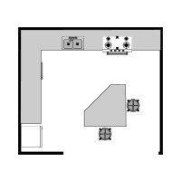 Island Kitchen Plan