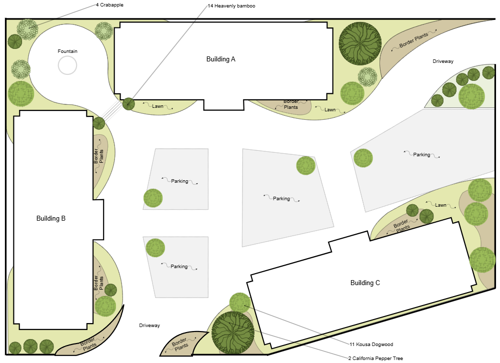 Example Image: Commercial Landscape Plan