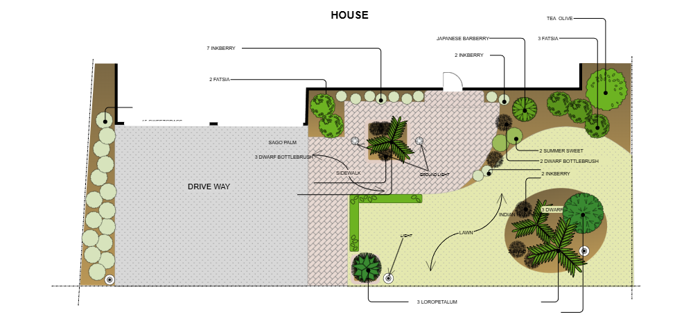 Example Image: Front Yard Landscape Design