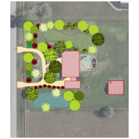 Landscape Design with Satellite Site Map