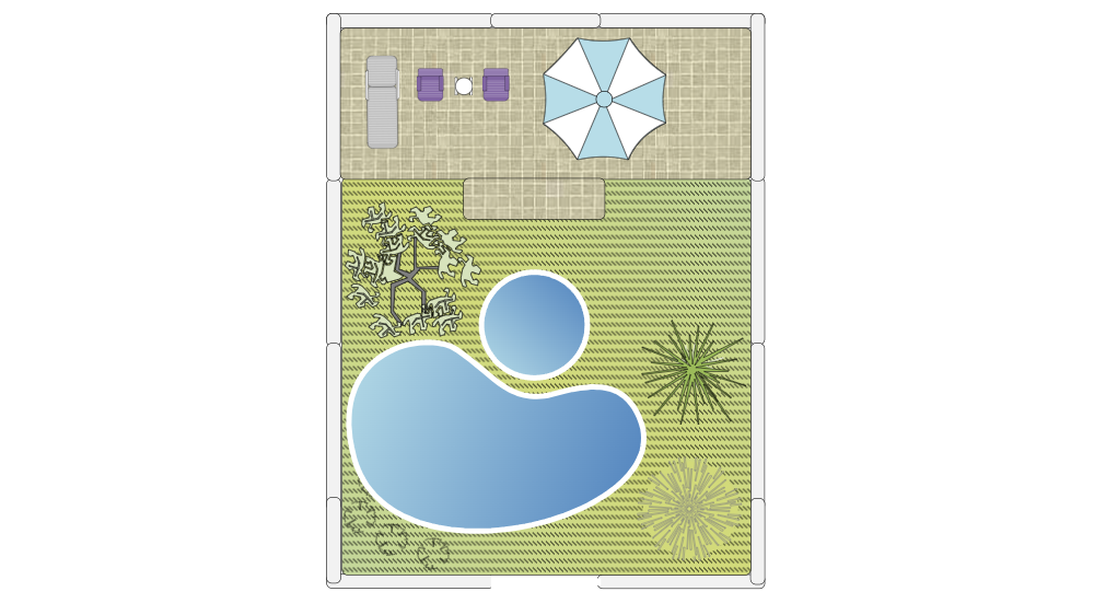 Example Image: Yard with Pool Design